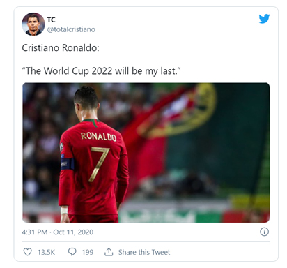 Ronaldo To Play For FIFA 2022 World Cup