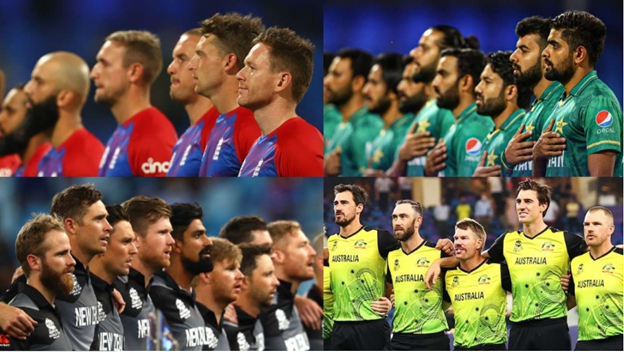 Men's T20 World Cup 2021 semi-finalists Australia, England, New Zealand and Pakistan!