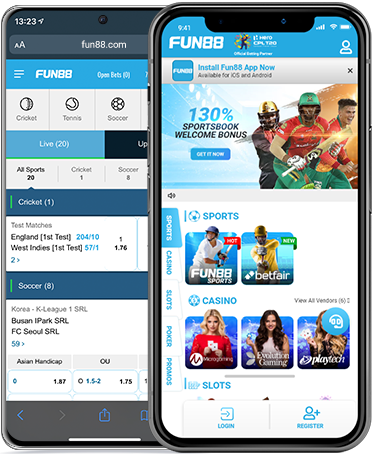 Fun88's mobile app on your smart phone makes online betting easy, safe and secure! Available for iOS & Android