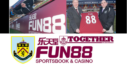 Fun88 was the official betting partner for the Lancashire-based football club Burnduring its 2010 Premiership campaign
